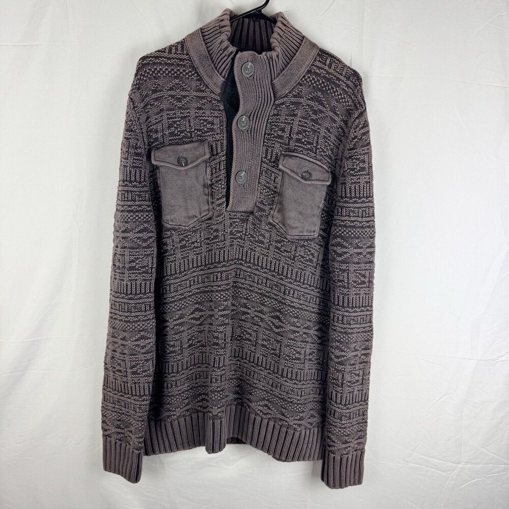 Carbon2Cobalt Sweater Mens Large Preppy Office Dad Casual Workwear Traveler